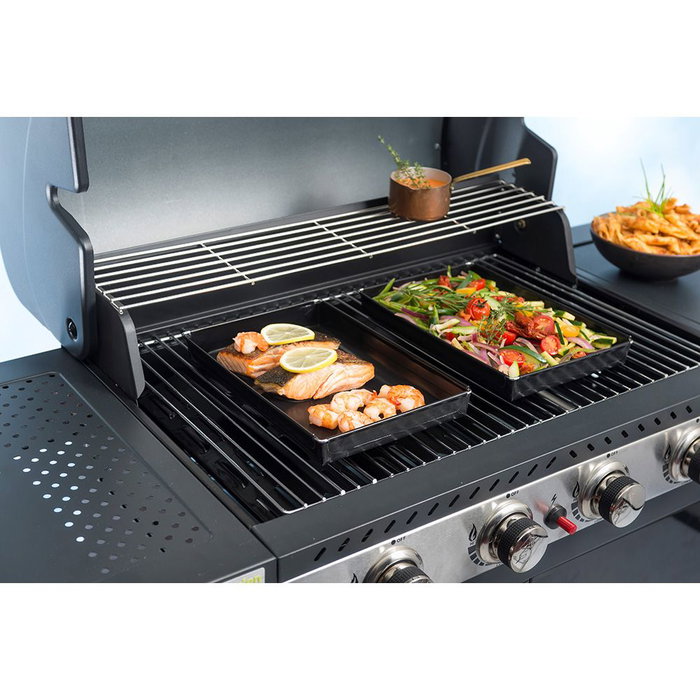 Massó Bandeja réutilisable pour barbecue 28 x 18 x 3 cm, antiadhésive Massó Bandeja réutilisable pour barbecue 28 x 18 x 3 cm, antiadhésive