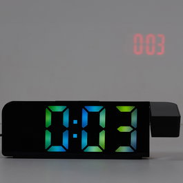 Be Mix Réveil LED avec projection rotative à 360°
