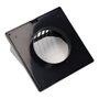 Edm Grille de ventilation ABS avec hotte Ø 100mm gris anthracite 170x170mm