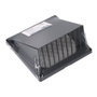 Edm Grille de ventilation ABS avec hotte Ø 100mm gris anthracite 170x170mm