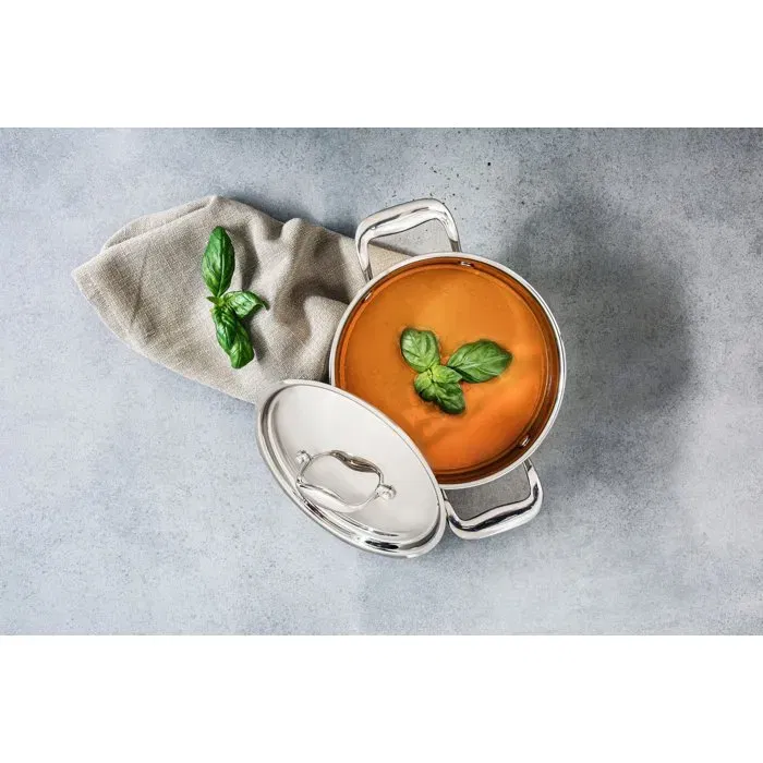 Cosy & Trendy Classic Faitout en acier inoxydable, 18 cm, 2.07 L, pour tous feux dont induction, gradué, avec couvercle à évacuation de vapeur et lavable au lave-vaisselle