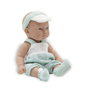 Tachan - Poupée 26 cm avec ensemble pantalon vert menta et diadème casquette - T01062 - Jouet éducatif pour enfant +18 mois
