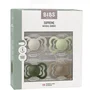 Bibs Pack de 4 sucettes Supreme Taille 1 - Caoutchouc naturel - Sand, Sage, Hunter Green, Dark Oak