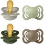 Bibs Pack de 4 sucettes Supreme Taille 1 - Caoutchouc naturel - Sand, Sage, Hunter Green, Dark Oak