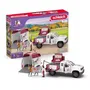 Schleich 42704 Horse Club - Coffret Vétrinaire Mobile avec Remorque, Figurine et Accessoires