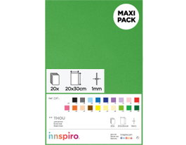Innspiro Goma EVA vert clair 20 feuilles 20x30cm x 1mm