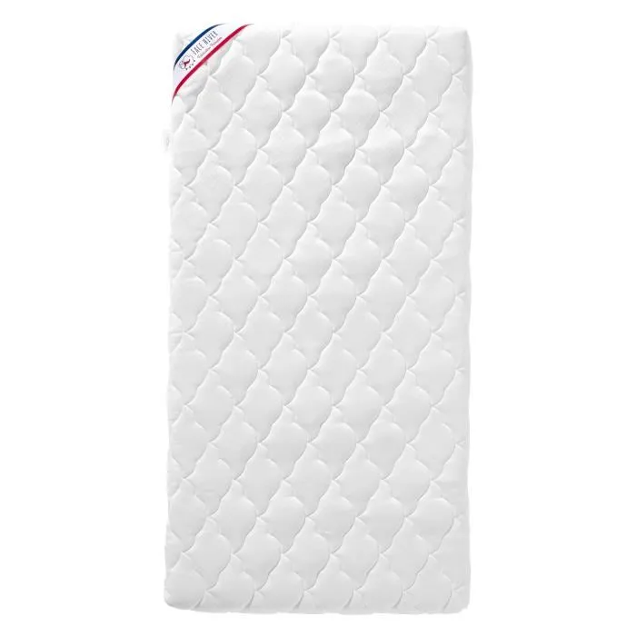 P'Tit Lit Matelas Bébé Parfait - 60x120x10 cm - 2 Faces Été/Hiver Déhoussable - Anti-Acarien - Ultra Respirant pour Sommeil Frais et Serein