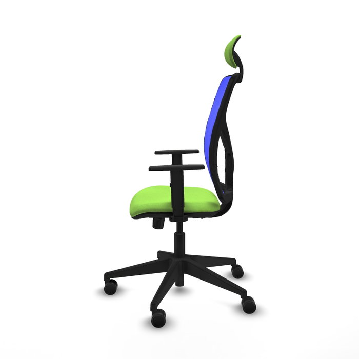 Piqueras y Crespo Chaise de Bureau Motilla avec Appui-tête, Bleu et Pistache