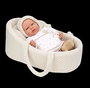 Muñecas Arias Muñeca Elegance Andie 40 cm, Poupée Bébé Beige avec Berceau et Mécanisme Pleurs Try Me, Fonctionne avec Piles