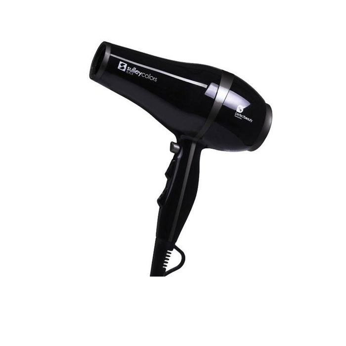 Perfect Beauty - Séchoir professionnel noir Sulley Dryer Colors avec technologie céramique et ionique, 2000 W, 2 vitesses et 3 températures, inclut 2 embouts Perfect Beauty - Séchoir professionnel noir Sulley Dryer Colors avec technologie céramique et ionique, 2000 W, 2 vitesses et 3 températures, inclut 2 embouts