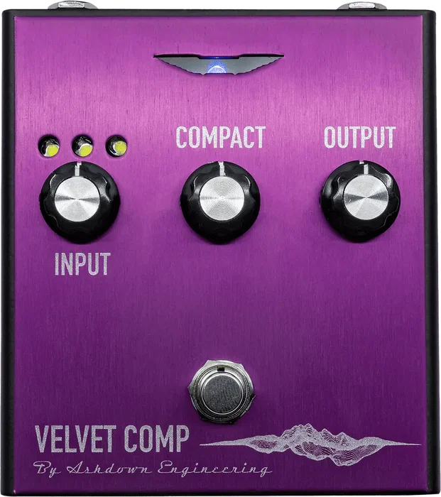 Ashdown Velvet Pédale Compresseur Analogique Fabriqué au Royaume-Uni