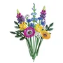 Lego Icons 10313 - Bouquet de Fleurs Sauvages à Construire pour Adultes, avec Coquelicots, Plantes Artificielles en Briques