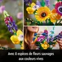 Lego Icons 10313 - Bouquet de Fleurs Sauvages à Construire pour Adultes, avec Coquelicots, Plantes Artificielles en Briques