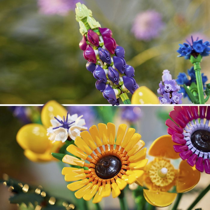 LEGO Icons Bouquet de fleurs sauvages 10313 avec 8 variétés de fleurs sauvages de construction pour adultes de la collection Botanical collection