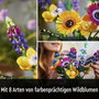 LEGO Icons Bouquet de fleurs sauvages 10313 avec 8 variétés de fleurs sauvages de construction pour adultes de la collection Botanical collection