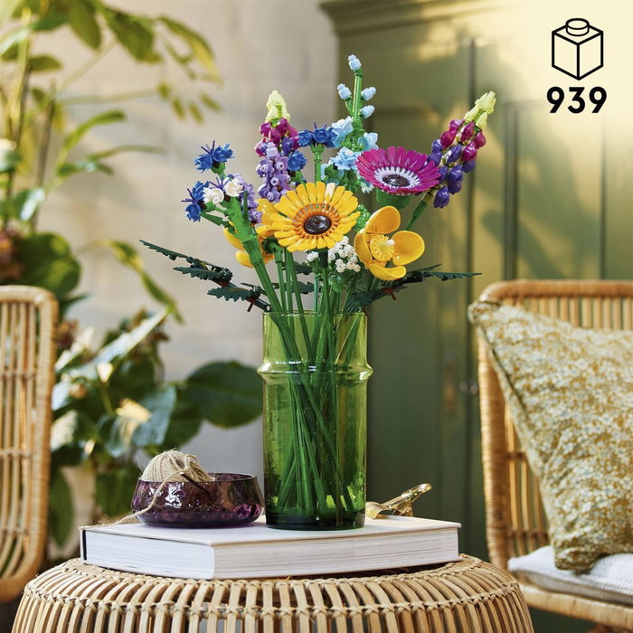 LEGO Icons Bouquet de fleurs sauvages 10313 avec 8 variétés de fleurs sauvages de construction pour adultes de la collection Botanical collection