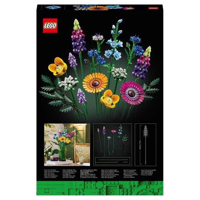LEGO Icons Bouquet de fleurs sauvages 10313 avec 8 variétés de fleurs sauvages de construction pour adultes de la collection Botanical collection