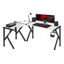 Huzaro Bureau Hero 6.3 Blanc Noir Acier Fibre de Carbone