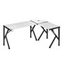 Huzaro Bureau Hero 6.3 Blanc Noir Acier Fibre de Carbone