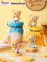 Funism Butterbear Baked with Love Series Chubby Face - Présentoir de 6 packs de 3 mini-figurines