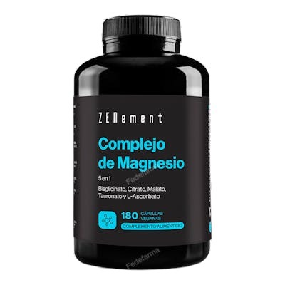 ZENEMENT Complexe de Magnésium 5 en 1 180 Gélules Vcaps ZENEMENT Complexe de Magnésium 5 en 1 180 Gélules Vcaps