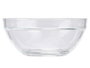 Vivalto Bol apilable en verre transparent 23 cm – Capacité 2,1 L – Compatible lave-vaisselle et congélateur (Set de 8)