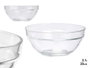 Vivalto Bol apilable en verre transparent 23 cm – Capacité 2,1 L – Compatible lave-vaisselle et congélateur (Set de 8)