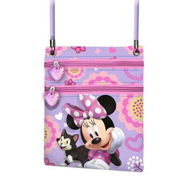 Sac à Bandoulière Minnie Mouse Lila 17 x 15 x 4 cm