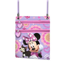 Karactermania - Sac à main bandoulière pour enfant Minnie Mouse, petit modèle - 17 x 15 x 4 cm - PVC lavande