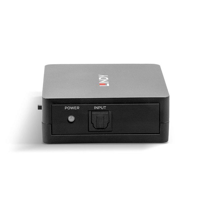 Lindy - Diviseur Audio Numérique Optique Toslink 3 Ports, Compatible Dolby Digital/DTS, 96 kHz, Alimentation USB