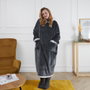 Home Deco Factory Sudadera longue avec capuche