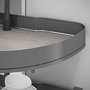 Emuca Jeu de plateaux tournants Harmony 1/2 lune, Module 800mm, Gris anthracite