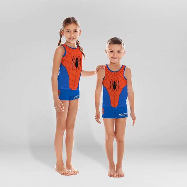 Cerdá Pyjama Enfant Spider-Man Rouge et Bleu, Taille 2 ans