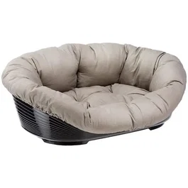 Ferplast Canapé de Jardin 2 Places Gris en Plastique Démontable avec Coussin Séparable - 52 x 39 x 31 cm