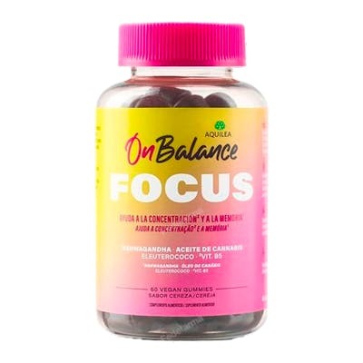 Aquilea Onbalance Focus Gummies 60 Comprimés à Mâcher Saveur Cerise - Complément Alimentaire pour la Concentration Aquilea Onbalance Focus Gummies 60 Comprimés à Mâcher Saveur Cerise - Complément Alimentaire pour la Concentration