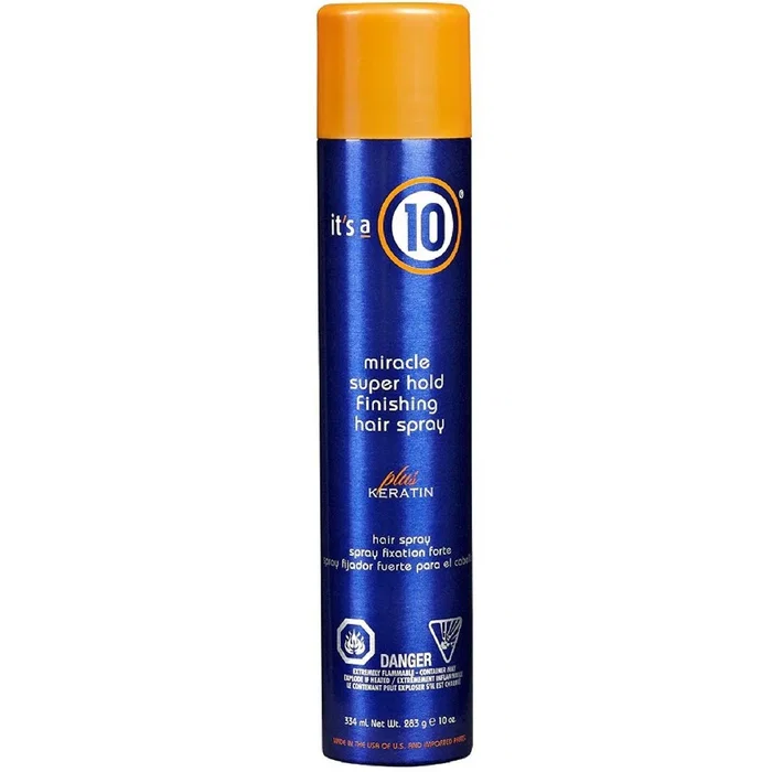 It's a 10 Miracle Super Hold Finishing Spray Plus Keratin 334 ml It's a 10 Miracle Super Hold Finishing Spray Plus Keratin 334 ml