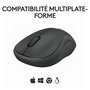 Logitech M240 Souris Bluetooth sans fil silencieuse (clic réduit 90%), autonomie 18 mois, compacte, ambidextre, compatible Windows/macOS/ChromeOS/Android