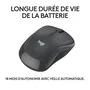 Logitech M240 Silent Souris sans fil Bluetooth, Compacte et Silencieuse, Suivi Fluide, Autonomie 18 Mois, Compatible Windows/macOS/ChromeOS, PC/Mac/Portable/Tablette, Graphite