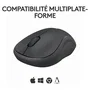 Logitech M240 Silent Souris sans fil Bluetooth, Compacte et Silencieuse, Suivi Fluide, Autonomie 18 Mois, Compatible Windows/macOS/ChromeOS, PC/Mac/Portable/Tablette, Graphite