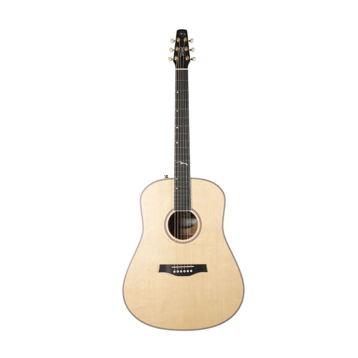 Seagull Artist Mosaic EQ Guitare acoustique électroacoustique Dreadnought caisse acajou table épicéa finition naturelle semi-brillante Seagull Artist Mosaic EQ Guitare acoustique électroacoustique Dreadnought caisse acajou table épicéa finition naturelle semi-brillante