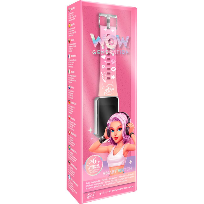 Wow Generation Smartwatch pour Enfants Wow00025 avec Double Bracelet - Montre Connectée avec Écran Personnalisable pour Filles et Garçons