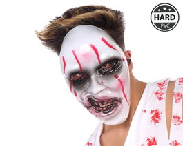atosa Masque Mort Vivant Blanc avec Détails Ensanglantés