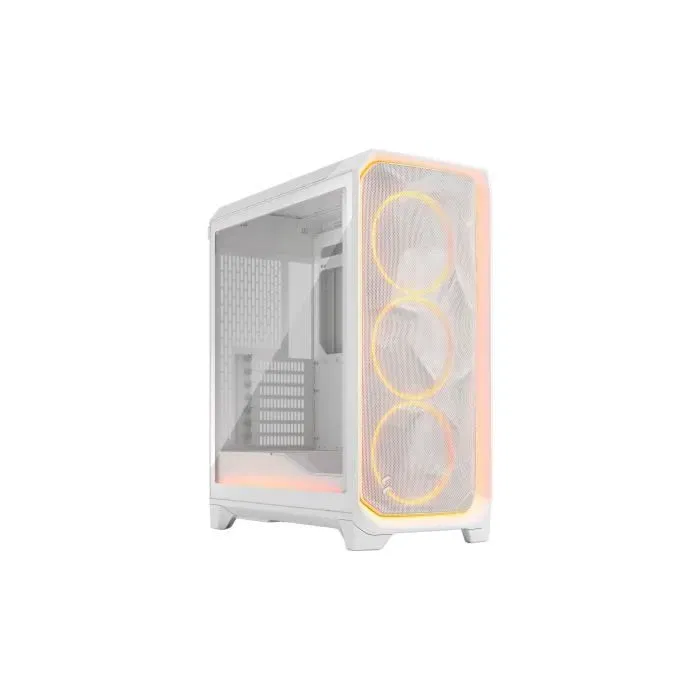 Fractal Design Meshify 3 Ambience Pro RGB Boîtier PC Blanc, E-ATX (277 mm), 3 Ventilateurs Momentum ARGB, USB Type-C 20 Gbps, Éclairage Personnalisable