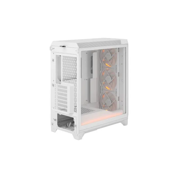 Fractal Design Meshify 3 Ambience Pro RGB Boîtier PC Blanc, E-ATX (277 mm), 3 Ventilateurs Momentum ARGB, USB Type-C 20 Gbps, Éclairage Personnalisable