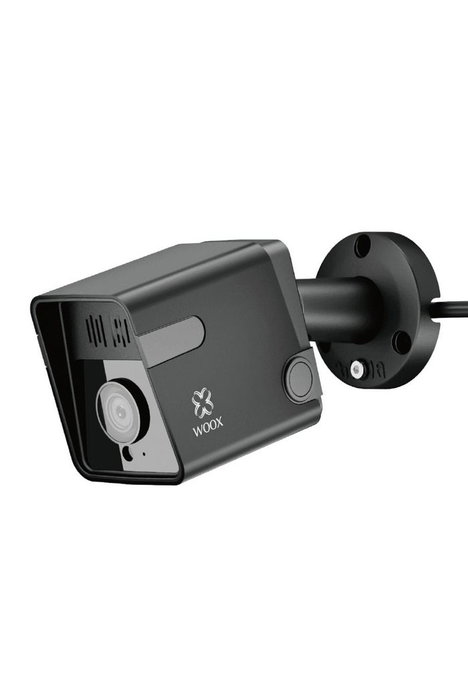 WOOX R3568 Caméra extérieure de sécurité connectée WiFi et filaire avec détection mouvement/audio, vision nocturne, 2K 3MP, IP65