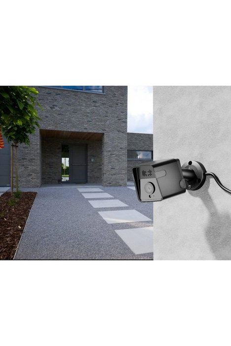 WOOX R3568 Caméra extérieure de sécurité connectée WiFi et filaire avec détection mouvement/audio, vision nocturne, 2K 3MP, IP65