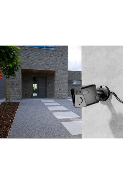 WOOX R3568 Caméra extérieure de sécurité connectée WiFi et filaire avec détection mouvement/audio, vision nocturne, 2K 3MP, IP65