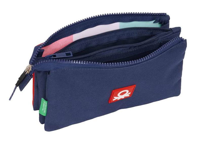 Benetton Portatodo Triple "Flag" - Porte-tout Triple Benetton "Flag" 22 x 12 x 3 cm