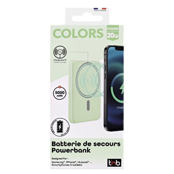 Powerbank T'NB PBUMAG5GR 5000 mAh Vert Magsafe