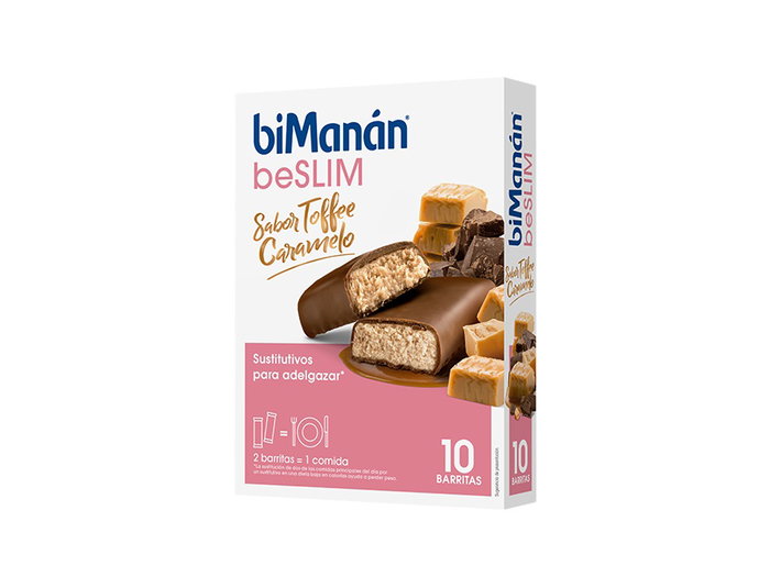BIMANAN beSLIM Barritas Toffee Caramelo 10 unités BIMANAN beSLIM Barritas Toffee Caramelo 10 unités